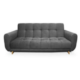 Sofá Cama Archer Gris 210x95cm De 3 Puestos Reclinable con Apoya Brazos - Sofas | Bylmo