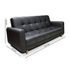 Sofa Cama Archer Negro 210 cm