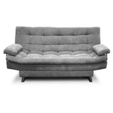 Sofá Cama Carvallo Gris 185x95cm De 3 Puestos Reclinable sin Apoya Brazos - Sofas | Bylmo