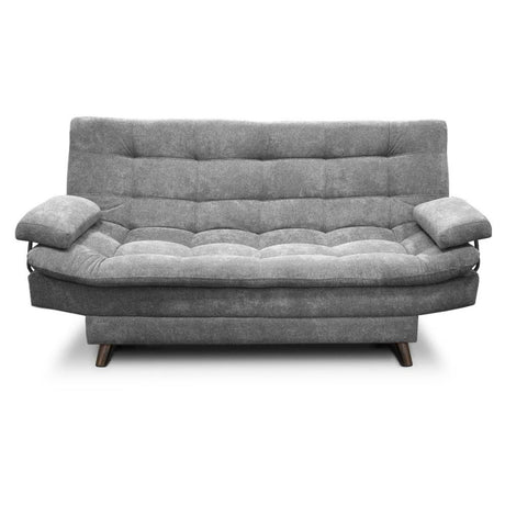 Sofá Cama Carvallo Gris 185x95cm De 3 Puestos Reclinable sin Apoya Brazos - Sofas | Bylmo