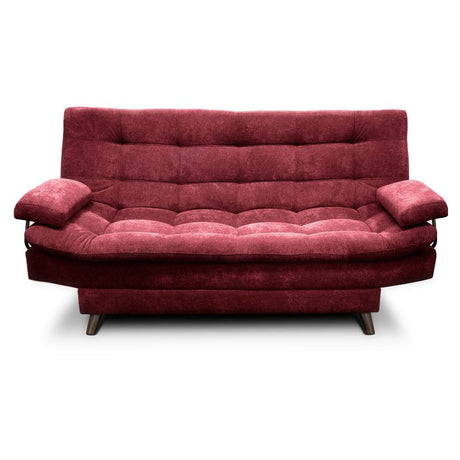 Sofá Cama Carvallo Vinotinto 185x100cm De 3 Puestos Reclinable sin Apoya Brazos - Sofas | Bylmo