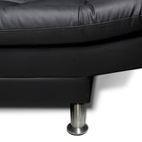 Sofá Cama Carvallo Negro 185x95cm De 3 Puestos Reclinable sin Apoya Brazos - Sofas | Bylmo