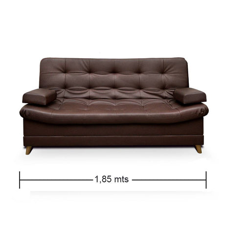 Sofá Cama Dolce Cafe 185x95cm De 3 Puestos Reclinable sin Apoya Brazos - Sofas | Bylmo