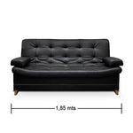 Sofa Cama Dolce Negro 185 cm