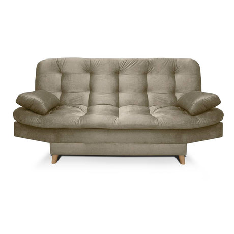 Sofá Cama Fendik Camel 185x95cm De 3 Puestos Reclinable con Apoya Brazos - Sofas | Bylmo
