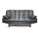 Sofá Cama Fendik Gris 185x90cm De 3 Puestos Reclinable sin Apoya Brazos - Sofas | Bylmo
