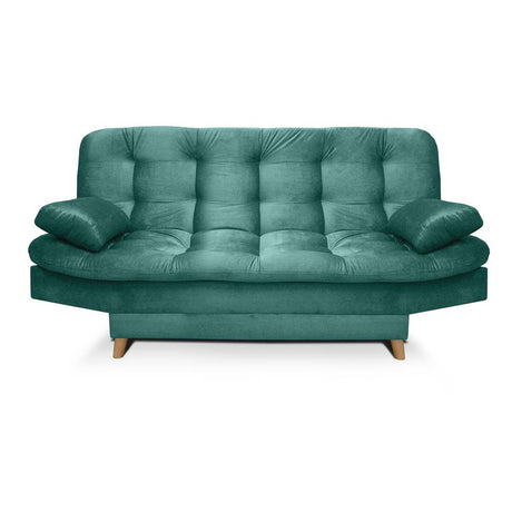 Sofá Cama Fendik Turquesa 185x95cm De 3 Puestos Reclinable con Apoya Brazos - Sofas | Bylmo