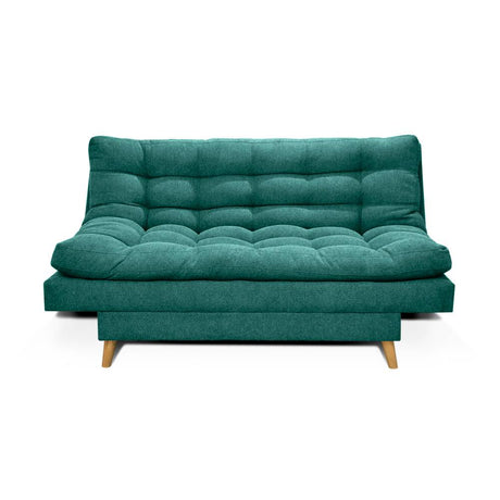 Sofá Cama Gabana Turquesa 180x90cm De 3 Puestos Reclinable sin Apoya Brazos - Sofas | Bylmo