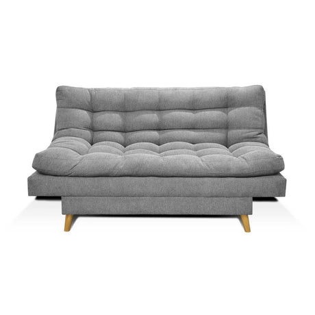 Sofá Cama Gabana Gris 180x95cm De 3 Puestos Reclinable sin Apoya Brazos - Sofas | Bylmo