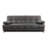 Sofá Cama Martins Gris 190x90cm De 3 Puestos Reclinable con Apoya Brazos - Sofas | Bylmo