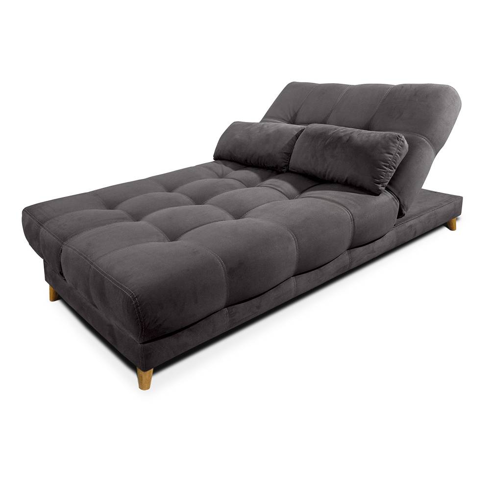 Sofá Cama Martins Gris 190x90cm De 3 Puestos Reclinable con Apoya Brazos - Sofas | Bylmo