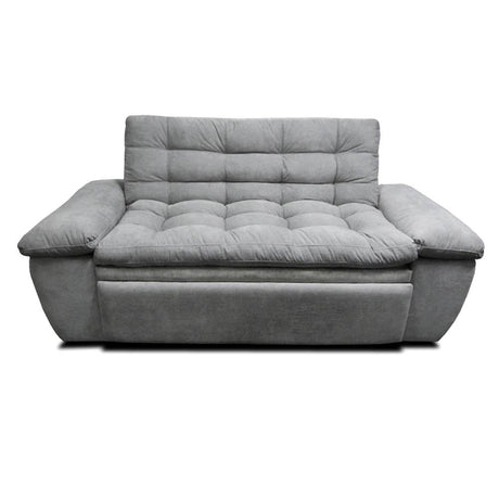 Sofá Cama Mirano Gris 190x95cm De 3 Puestos Reclinable con Apoya Brazos - Sofas | Bylmo