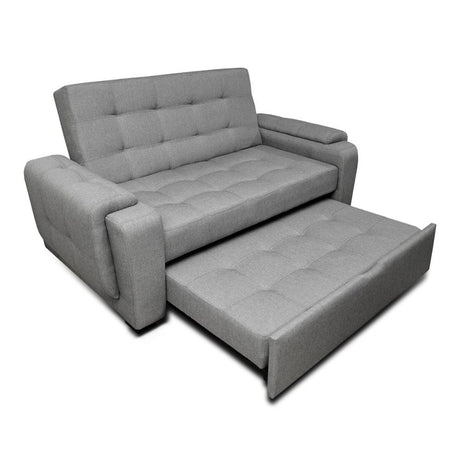 Sofá Cama Vignelli Gris 185x85cm De 3 Puestos Reclinable con Apoya Brazos - Sofas | Bylmo