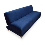 Sofá Cama Sabath Azul 180x81cm De 3 Puestos Reclinable sin Apoya Brazos - Sofas | Bylmo