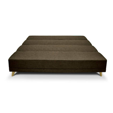 Sofá Cama Souza Cafe 180x85cm De 3 Puestos Reclinable sin Apoya Brazos - Sofas | Bylmo
