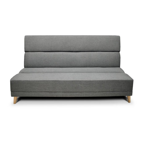 Sofá Cama Souza Gris 180x85cm De 3 Puestos Reclinable sin Apoya Brazos - Sofas | Bylmo