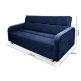 Sofa Cama Ungaro Azul 200 cm - Sofas | Bylmo