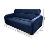Sofa Cama Ungaro Azul 200 cm
