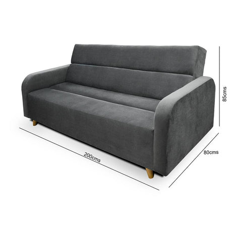 Sofa Cama Ungaro Gris 200 cm - Sofas | Bylmo