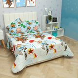 Cubrelecho Español Infantil Azul para Cama Doble 140 X 190 Cm Doble Faz de Toy Story - Ropa de Cama | Bylmo