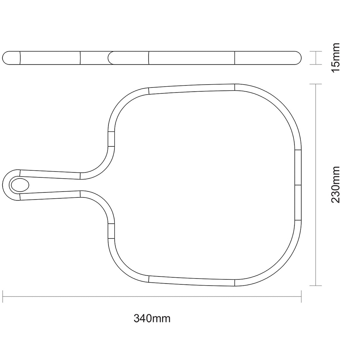 Tabla de Corte Provence Caoba 34x23 cm Madera Africana Resistente al Calor - Utensilios y Accesorios | Bylmo