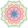 Vinilo Mandala Multicolor 100 cm x 100 cm