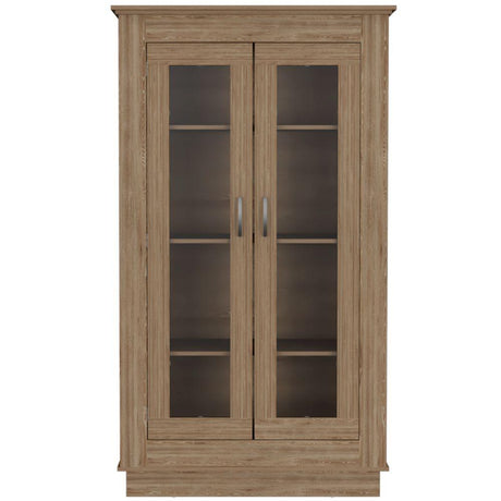 Vitrina Álcamo Miel 103 cm con Puertas de Vidrio - Bares | Bylmo