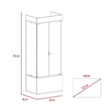 Vitrina Rostoc Wengue 60 cm con Puertas de Vidrio - Bares | Bylmo