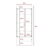 Vitrina Rostoc Wengue 60 cm con Puertas de Vidrio - Bares | Bylmo