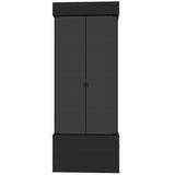 Vitrina Rostoc Wengue 60 cm con Puertas de Vidrio - Bares | Bylmo