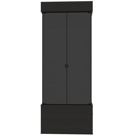 Vitrina Rostoc Wengue 60 cm con Puertas de Vidrio - Bares | Bylmo