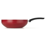 Wok Aluminio 28 cm Antiadherente Rojo - Ollas y Sartenes | Bylmo