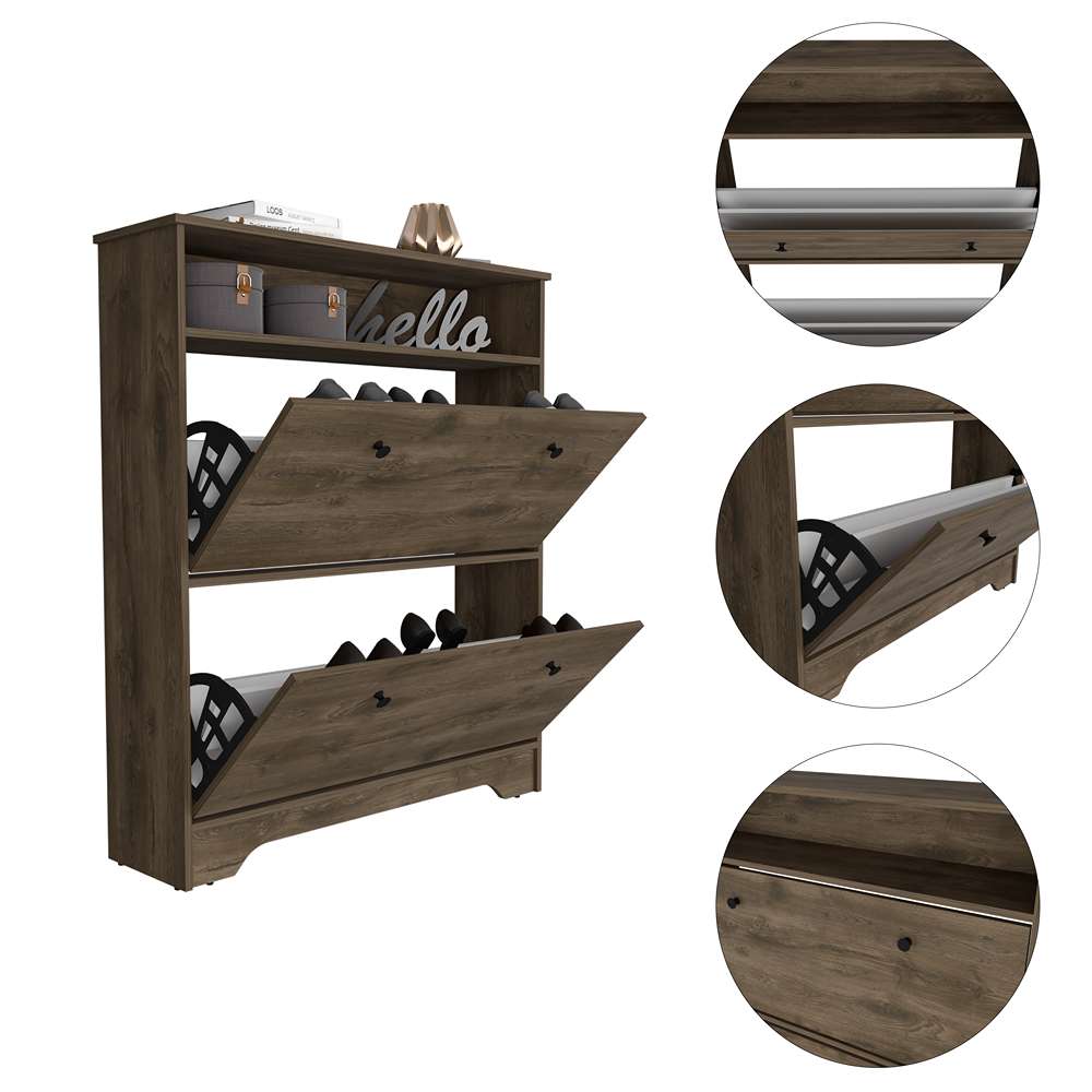 Zapatero Calgary Bellota 100 cm con Dos puertas y Entrepaño - Closets | Bylmo