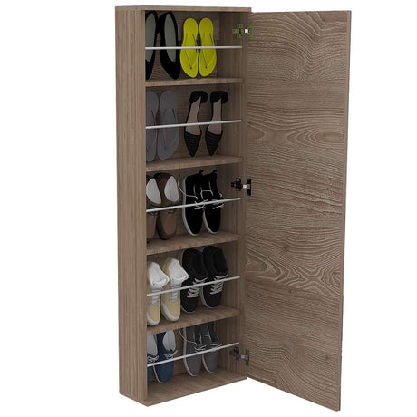 Zapatero Leto Miel 47x138cm Vertical de Cinco Niveles para Diez pares de Zapatos - Closets | Bylmo