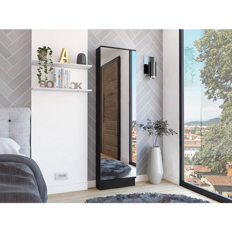 Zapatero Leto Plus Wengue 47 cm con Espejo - Closets | Bylmo