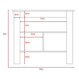 Alacena Cala Blanco 100 cm con Entrepaños - Barras y Muebles Auxiliares | Bylmo