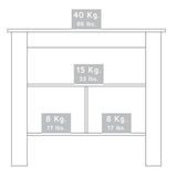 Alacena Cala Blanco 100 cm con Entrepaños - Barras y Muebles Auxiliares | Bylmo