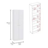 Alacena Z60 Blanco 60 cm con Dos Puertas y Entrepaños - Alacenas y Muebles Microondas | Bylmo