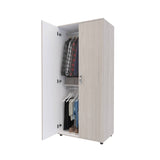 Closet Roman Ceniza 80x180cm con 1 Cajones con 2 Entrepaños - Closets | Bylmo