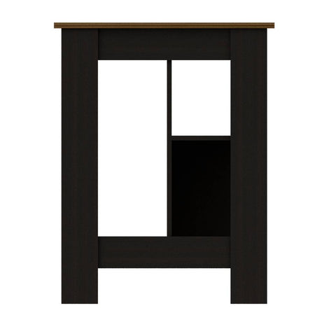 Mueble Auxiliar de Cocina Cala Wengue y Caramelo 103 cm con Entrepaños - Muebles Organizadores | Bylmo