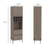 Bar RST Ceniza 50 cm con Dos Cajones - Bares | Bylmo