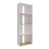 Biblioteca Rovere y Niebla 63x180.6cm Rectangular con Siete Compartimientos - Bibliotecas | Bylmo