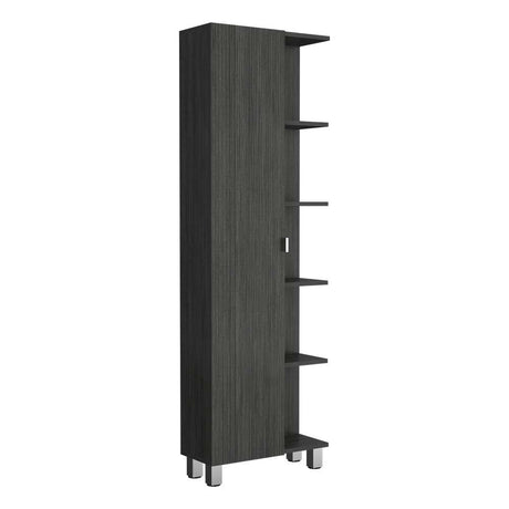 Mueble Esquinero Urano Roble Gris 50x50cm sin Cajones y con Nueve Compartimientos - Bifes y Arrimos | Bylmo