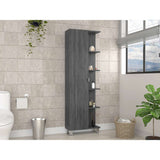 Mueble Esquinero Urano Roble Gris 50x50cm sin Cajones y con Nueve Compartimientos - Bifes y Arrimos | Bylmo