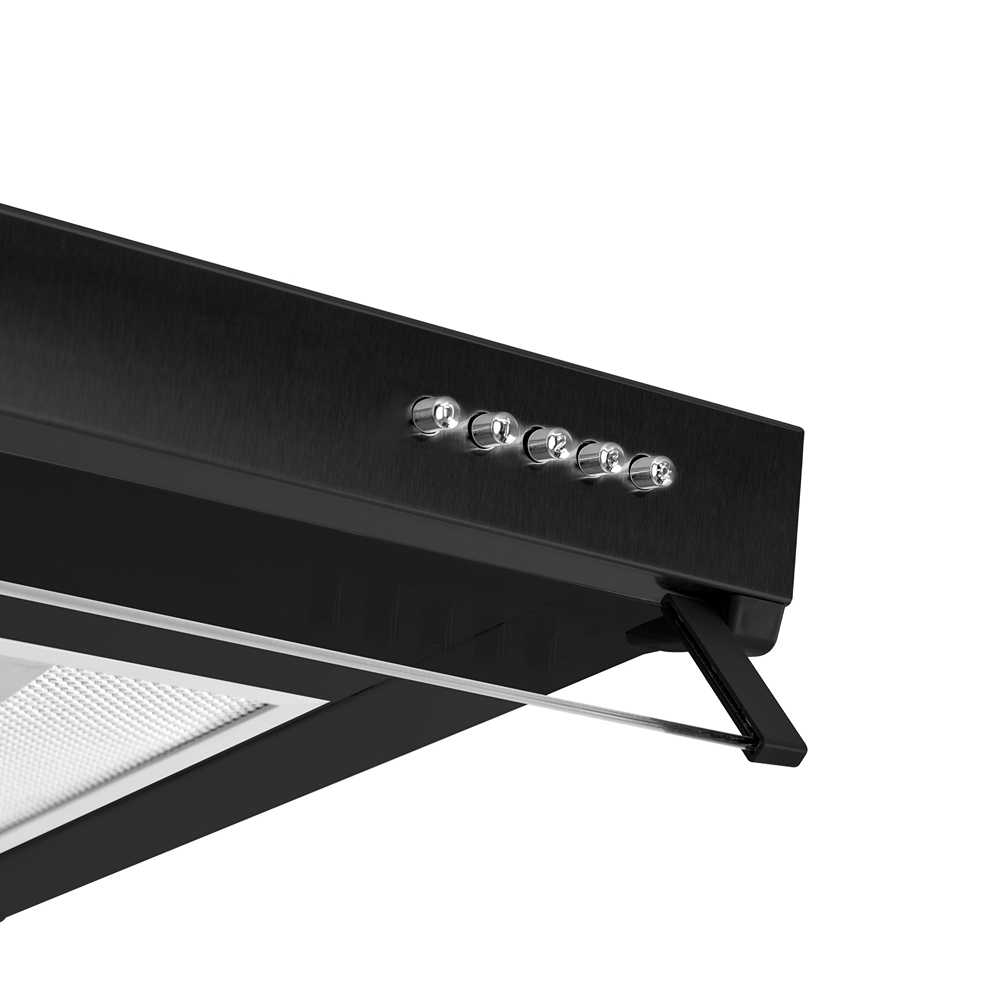 Campana Steel 60 cm Negro Horizontal - Electrodomesticos | Bylmo