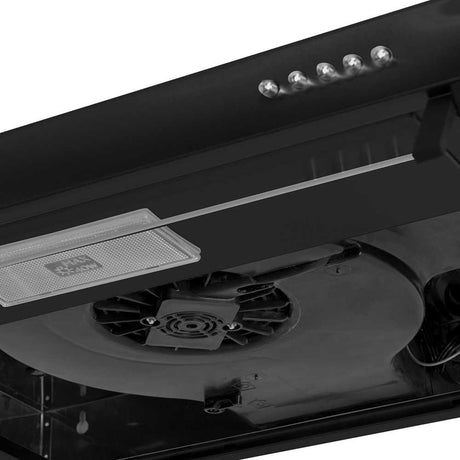 Campana Steel 60 cm Negro Horizontal - Electrodomesticos | Bylmo