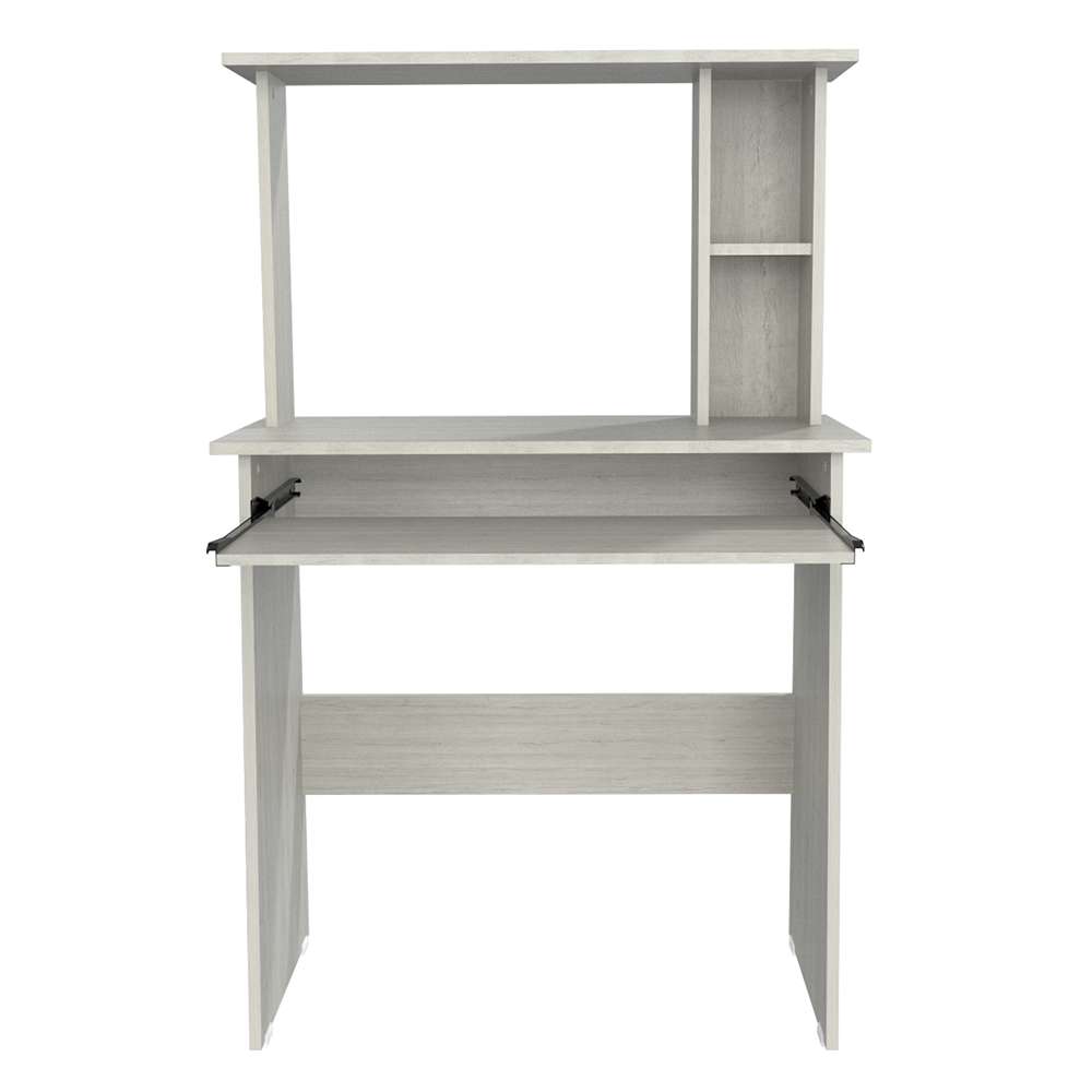 Centro de Computo Winsford Chantilly 80 cm con Biblioteca Superior - Oficina | Bylmo