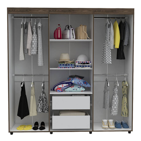 Closet Amatista Coñac 180x181.5cm con 2 Cajones con 2 Entrepaños - Closets | Bylmo
