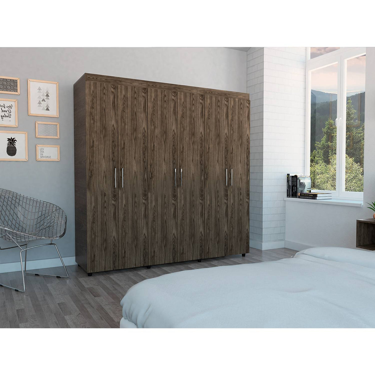 Closet Amatista Coñac 180x181.5cm con 2 Cajones con 2 Entrepaños - Closets | Bylmo