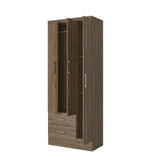 Closet Bertolini Cafe 90 cm con Tres Puertas y Dos Cajones - Closets | Bylmo